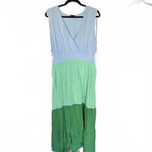 SCOOP Color Block Maxi Dress - Size XXXL